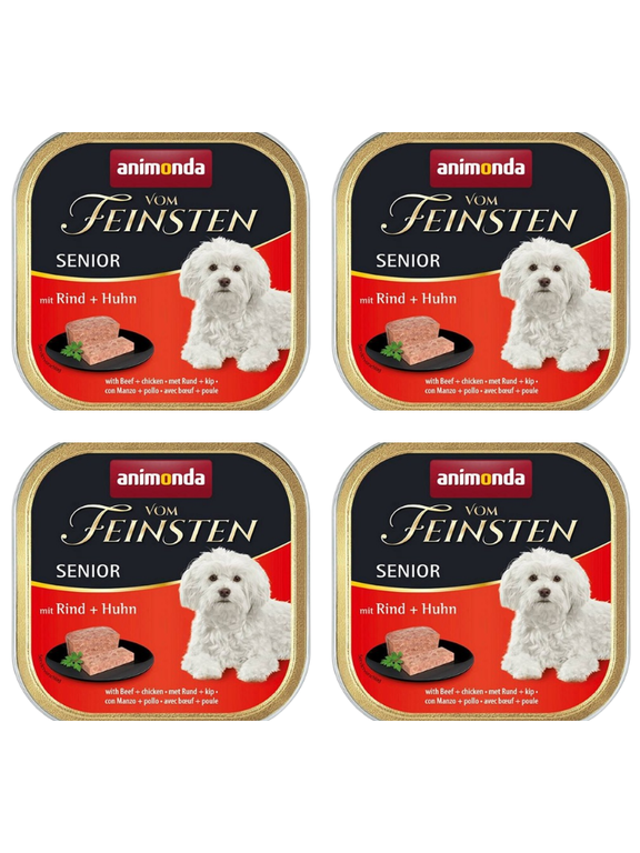 ANIMONDA Dog Vom Feinsten Senior smak: wołowina z kurczakiem 6 x 150g