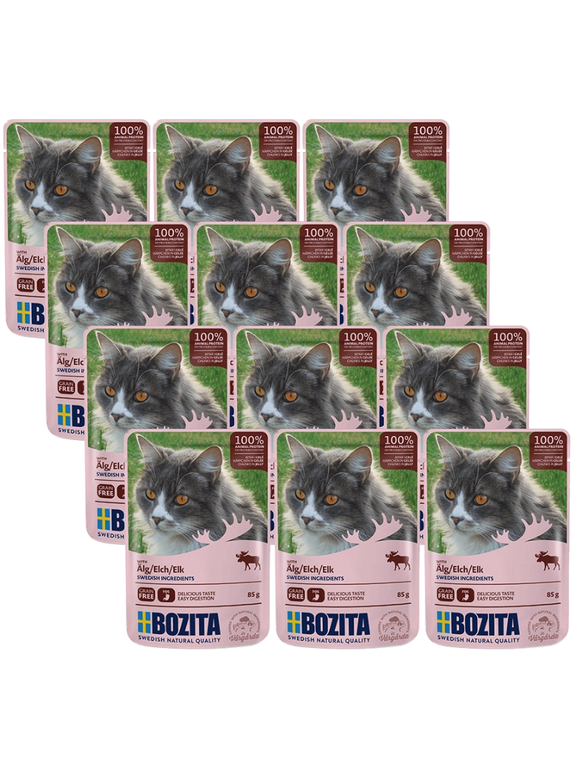BOZITA Kawałki w galarecie z łosiem 12x85g