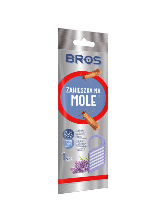 BROS Zawieszka na mole odzieżowe, ubraniowe lawendowa 1 szt.