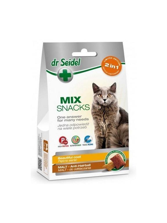 Dr Seidel Smakołyki 2w1 na piękną sierść & odkłaczanie 60g
