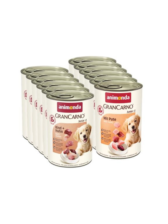 ANIMONDA GranCarno Junior Mix Smaków 12x400g
