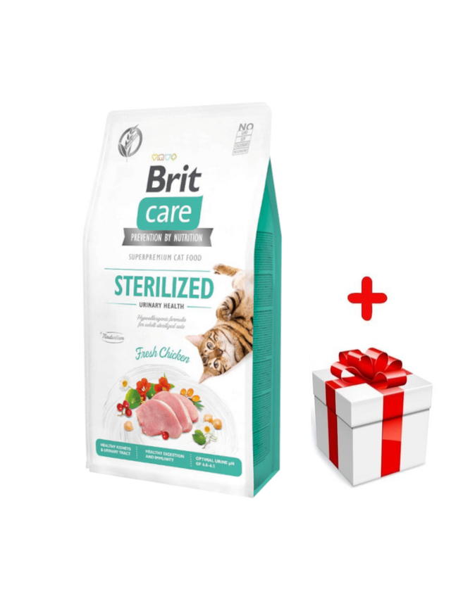 BRIT Care Cat  Grain-Free Sterilised Urinary Health 400g + niespodzianka dla kota GRATIS!