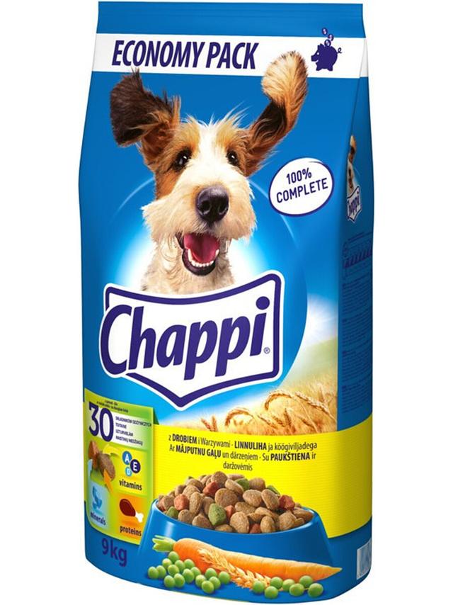 CHAPPI 9kg - sucha karma dla psów z drobiem i warzywami