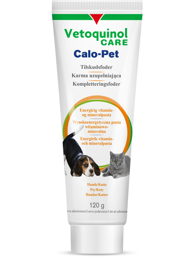 VETOQUINOL Calo-Pet - energetyczny dodatek żywieniowy dla psów i kotów 120g