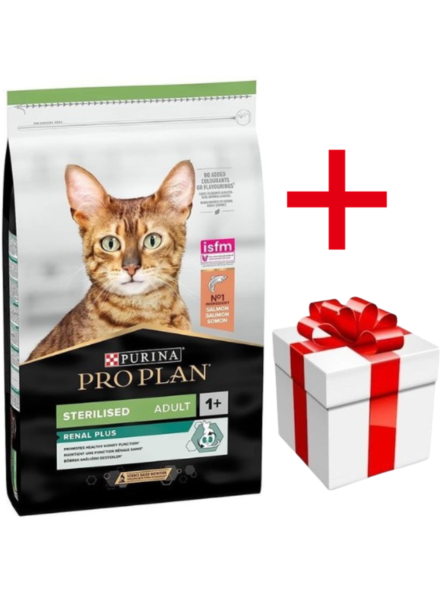 PRO PLAN Sterilised Vital Functions Karma dla kotów bogata w łososia 10kg + niespodzianka dla kota GRATIS!