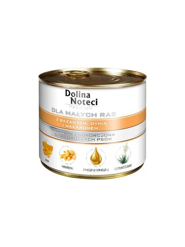 Dolina Noteci PREMIUM dla psów małych ras z bażantem dynią i makaronem 185 g