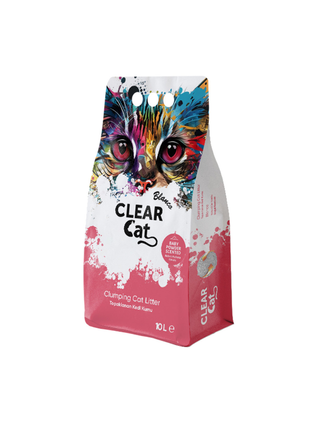 Clear Cat Blanco Baby Powder żwirek bentonitowy 10l