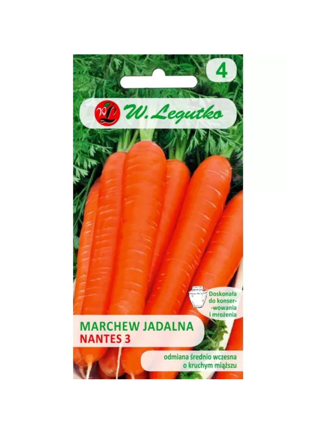 Marchew jadalna Nantes 3 (Nantejska) - śr. wczesna