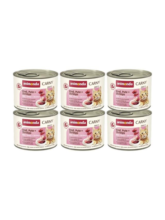 ANIMONDA Cat Carny Adult smak: indyk i krewetki 6 x 200g