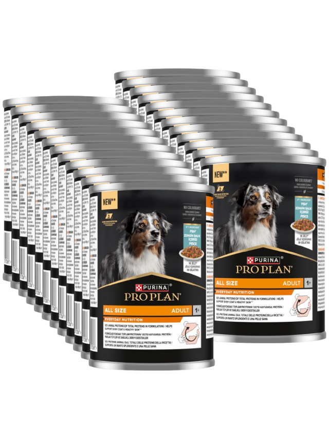 PRO PLAN Everyday Nutrition Adult Karma dla psów bogata w rybę w galaretce 24x400g
