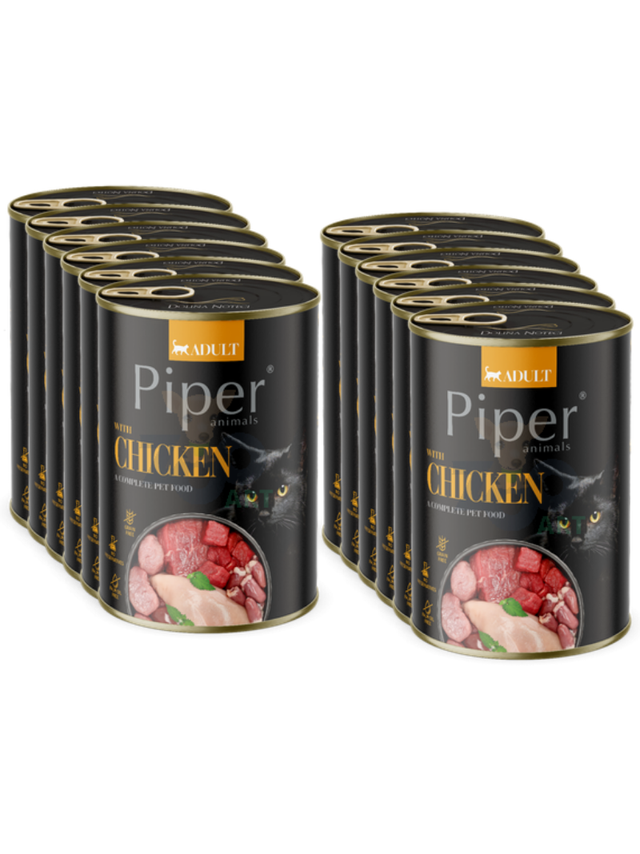 DOLINA NOTECI Piper dla kota z kurczakiem 12x400g