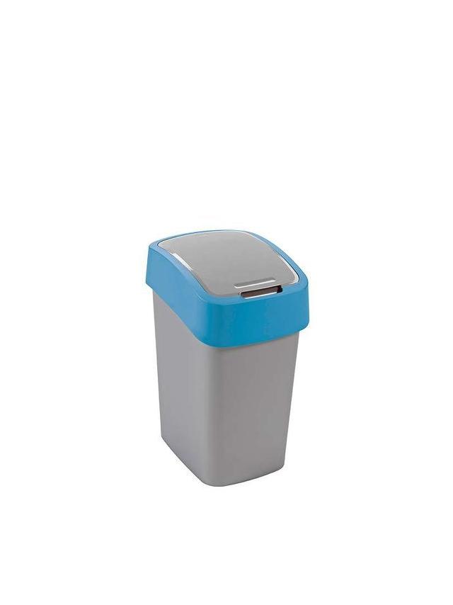 Curver Kosz na śmieci "FLIP BIN" 25L Srebrny/niebieski