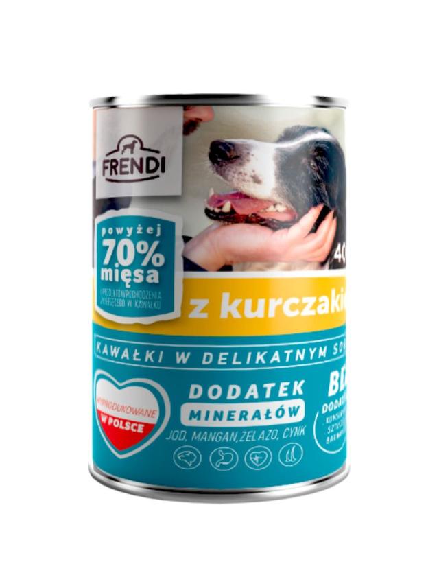 Frendi kawałki w delikatnym sosie z kurczakiem 400g dla psa