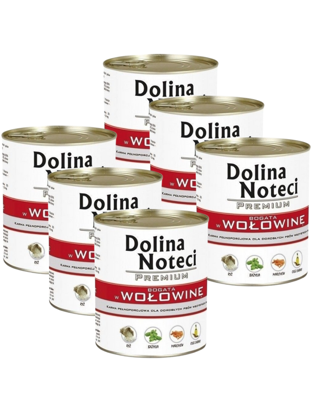 Dolina Noteci PREMIUM bogata w wołowinę 6 x 800g