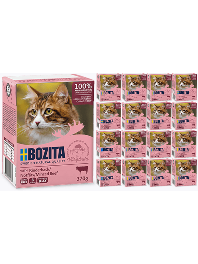 BOZITA Cat Siekana Wołowina W Galaretce 16 x 370g