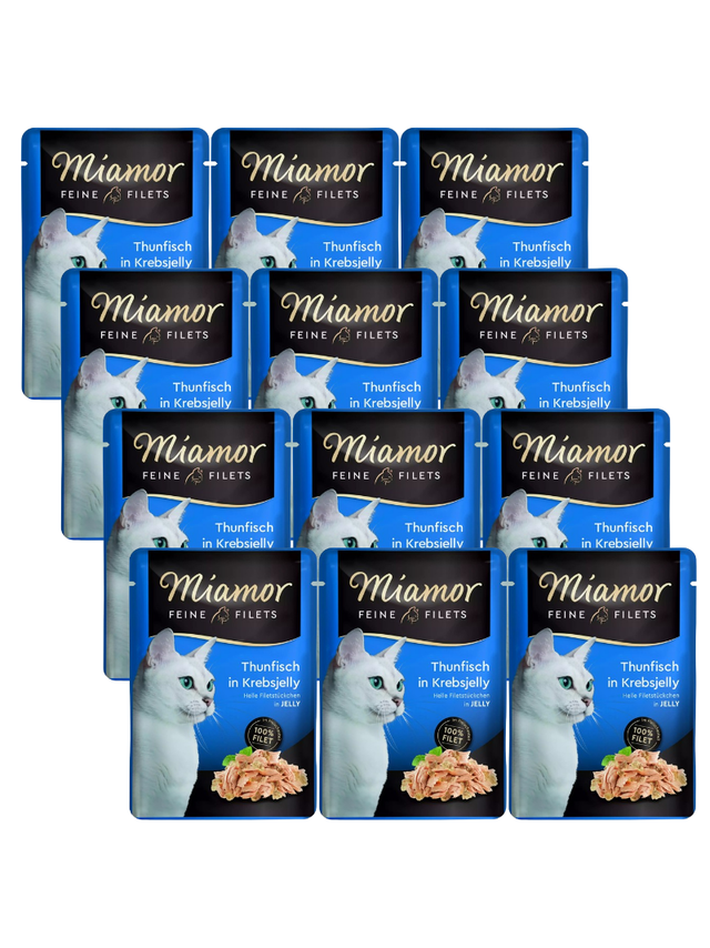 Miamor Feine Filets - mokra karma dla kota tuńczyk w galarecie z kraba 12x100g
