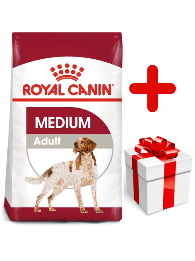 ROYAL CANIN Medium Adult 15kg karma sucha dla psów dorosłych, ras średnich  + niespodzianka dla psa GRATIS!