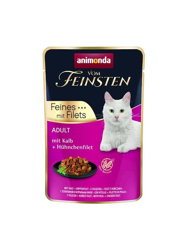 ANIMONDA Cat Vom Feinsten Adult Cielęcina + filet z kurczaka saszetka 85g