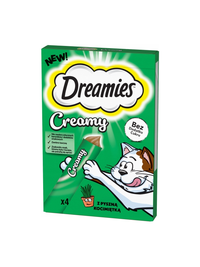 DREAMIES Creamy Kocimięta 11x(4x10g)
