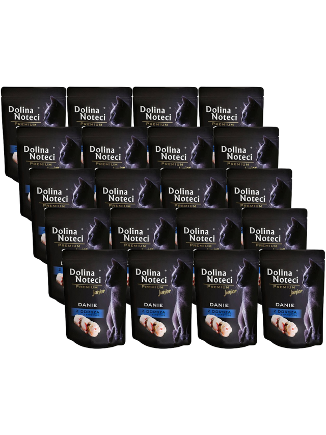 Dolina noteci Premium danie z dorsza z sardynką – junior 20x85g