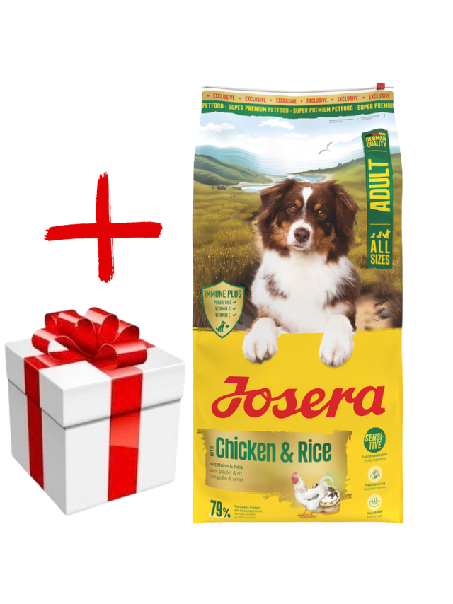 JOSERA Chicken&Rice 12,5kg + NIESPODZIANKA DLA PSA GRATIS!