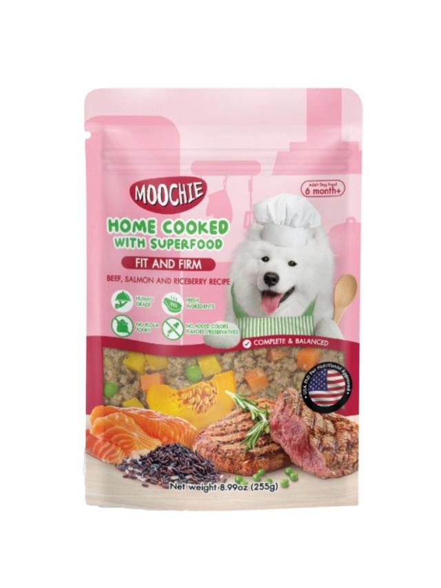 MOOCHIE HOME COOKED Fit and Firm - Beef, Salmon & Rice Berry 255g dla psa