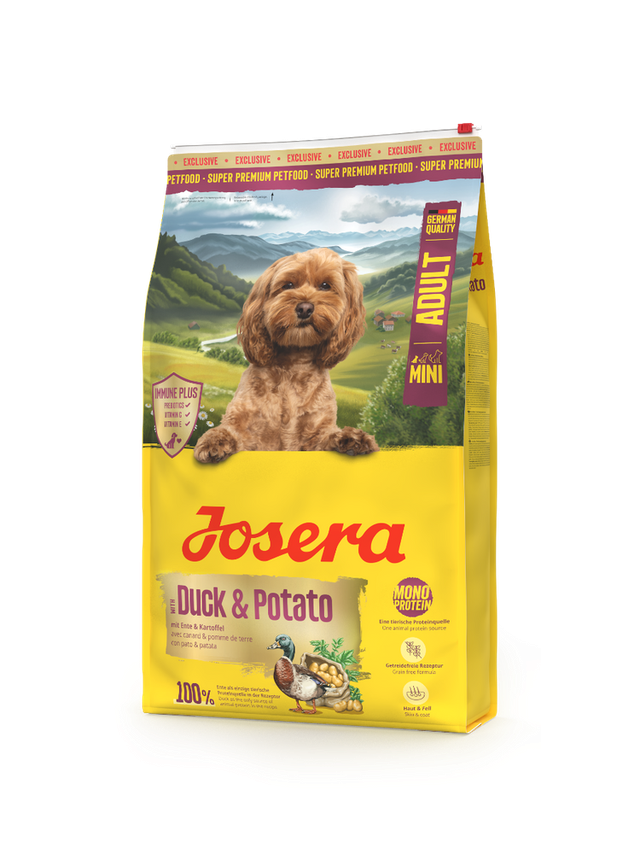 JOSERA EXCLUSIVE Mini Adult / Duck & Potato 10kg/ Opakowanie uszkodzone (6639,7059,8191) !!!