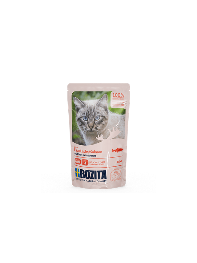 BOZITA Kawałki w sosie z łososiem (saszetka) 85g