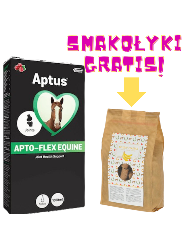 ORIONPHARMA Apto-Flex EQ 1000ml + KERBL Delizia Smakołyki dla konia banan 1kg GRATIS!!