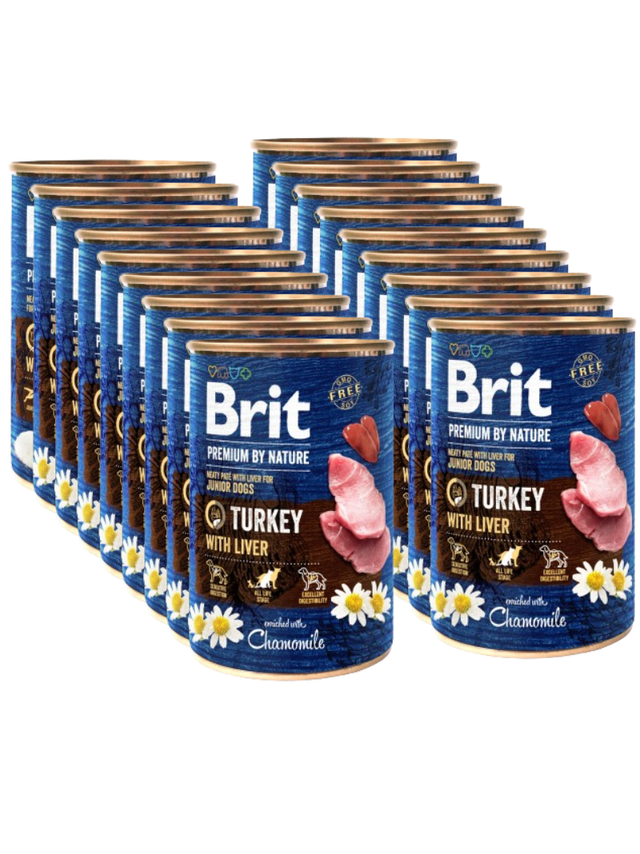 Brit Premium by Nature Turkey With Liver 18x400g