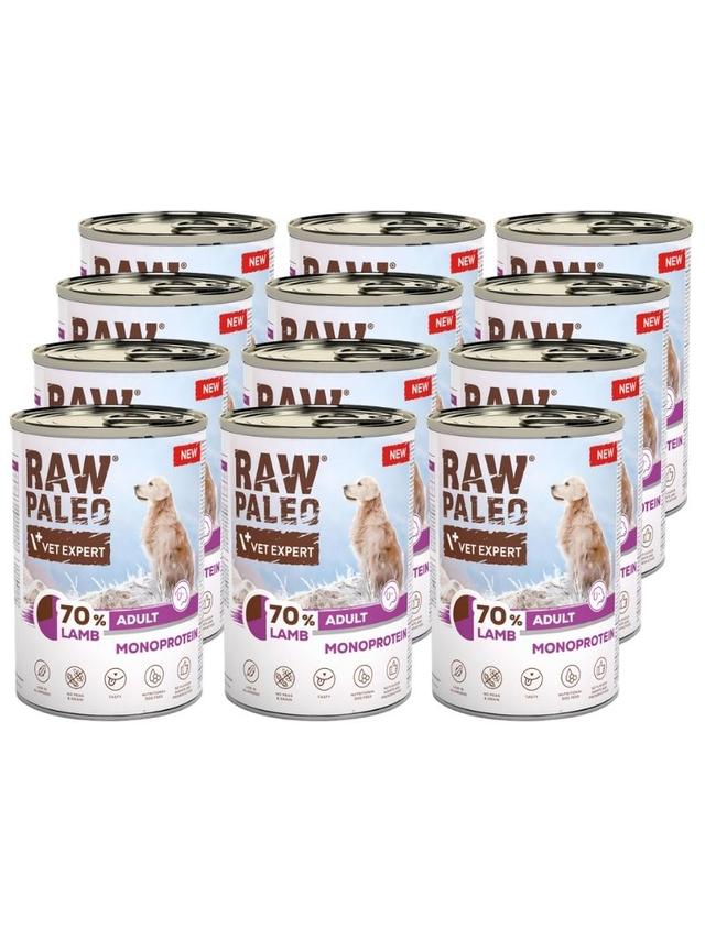 Vetexpert Raw Paleo Monoprotein Adult Lamb 12x400g