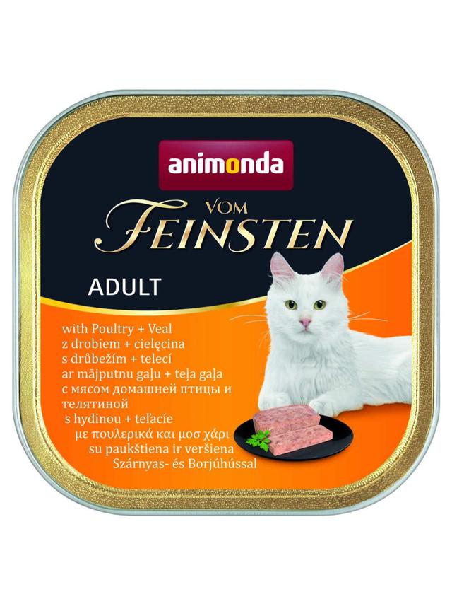 ANIMONDA Vom Feinsten Adult Cat smak: z drobiem i cielęciną 100g