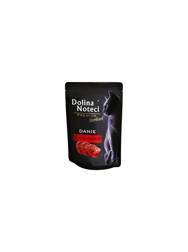 Dolina Noteci Premium danie dla kotów sterylizowanych z wołowiną 85g
