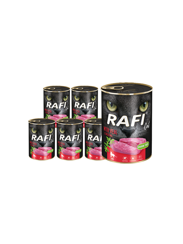 RAFI Cat Adult z cielęciną 12 x 400g