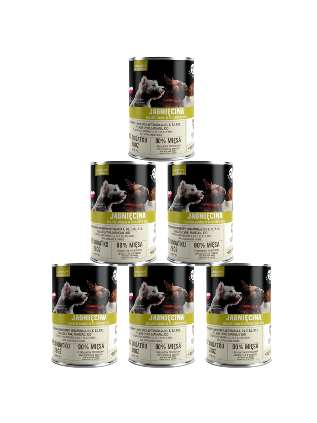 PetRepublic kawałki w sosie z jagnięciną 6x400g