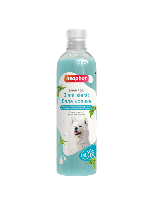 Beaphar SHAMPOO WHITE DOG 250ML- do białej sierści dla psów