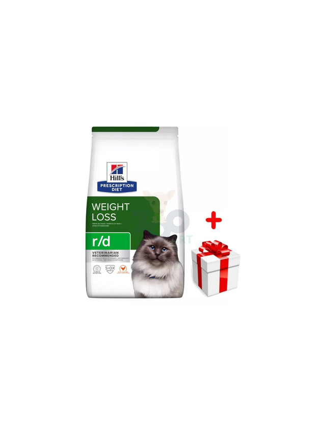 HILL'S PD Prescription Diet Feline r/d 1,5kg + niespodzianka dla kota GRATIS!