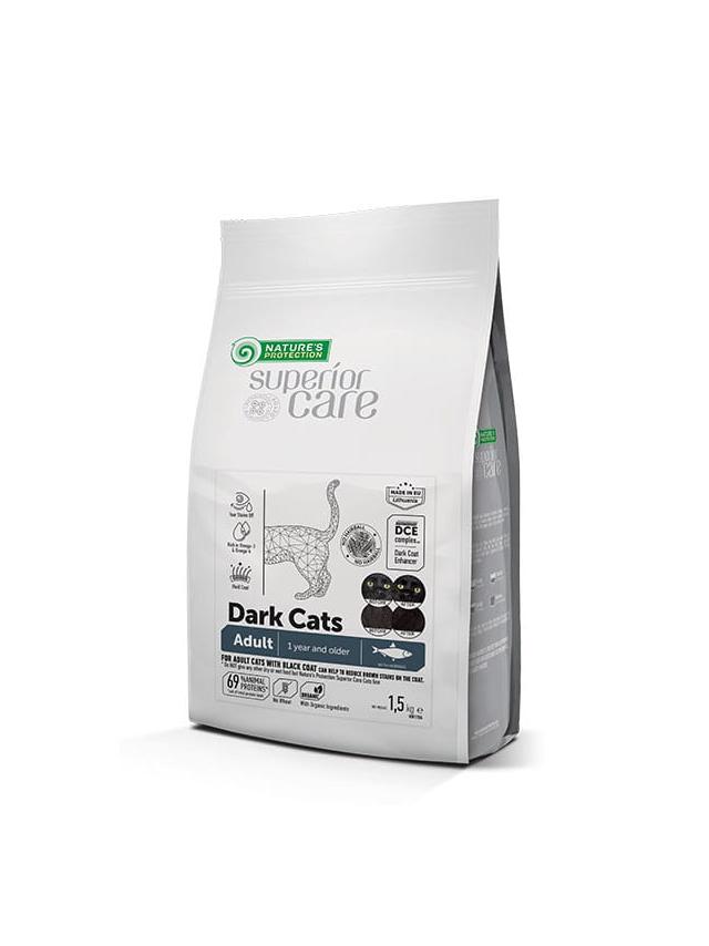 NATURES PROTECTION Superior Care Dark Cats Grain Free with Herring Adult All Breeds 1,5kg