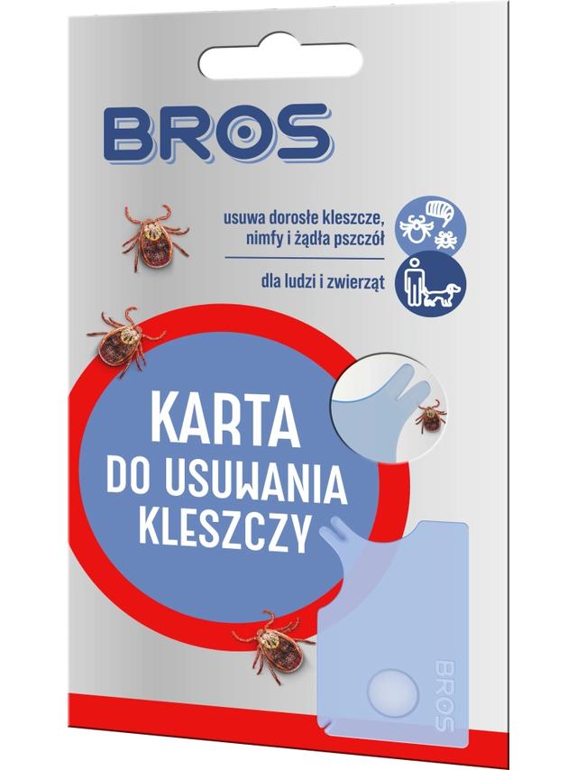 BROS Karta do usuwania kleszczy i żądeł