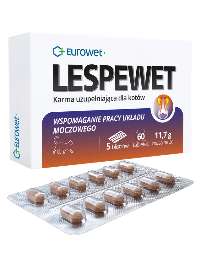 EUROWET Lespewet 60tabl dla kotów