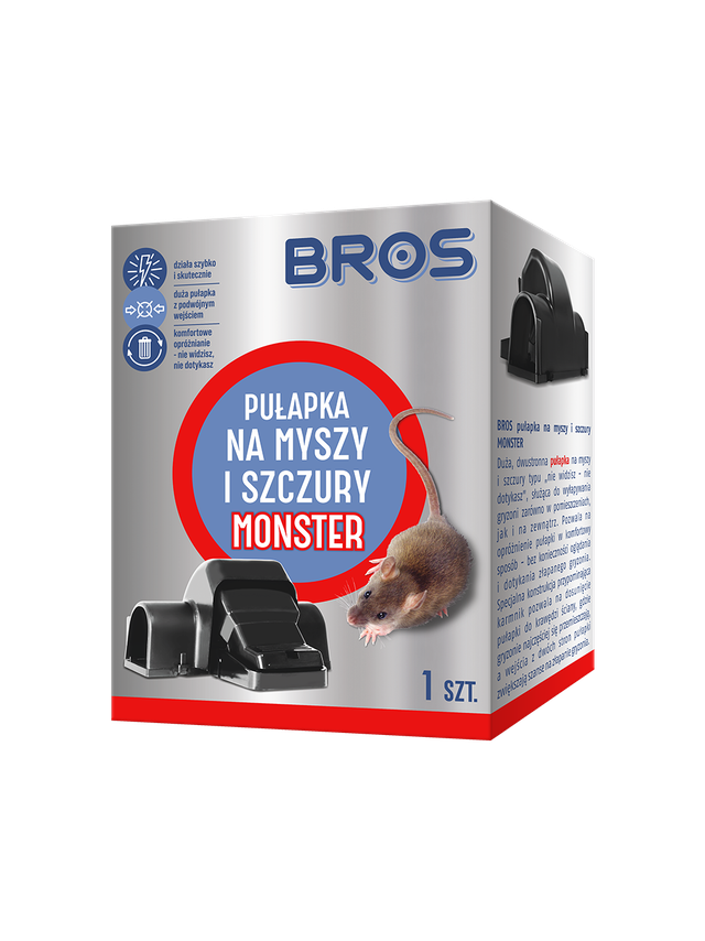 BROS – pułapka na myszy i szczury monster