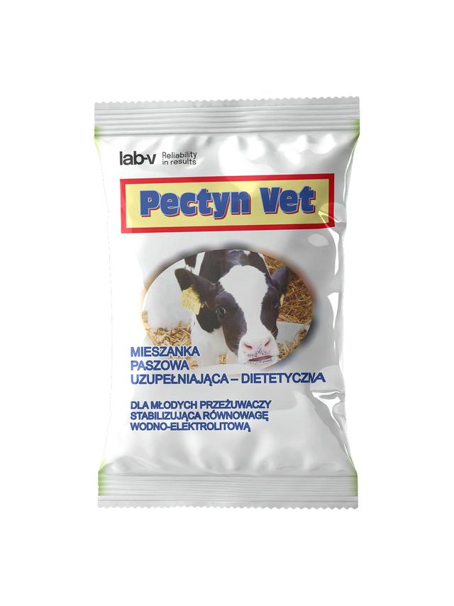 Lab-v Pectyn Vet - Mieszanka Paszowa Uzupełniająca Dietetyczna Dla Młodych Przeżuwaczy Stabilizująca Równowagę Wodno-Elektrolitową 100g
