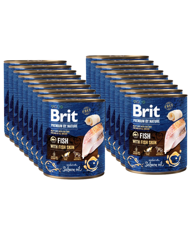 Brit Premium by Nature Fish with Fish Skin 18x800g