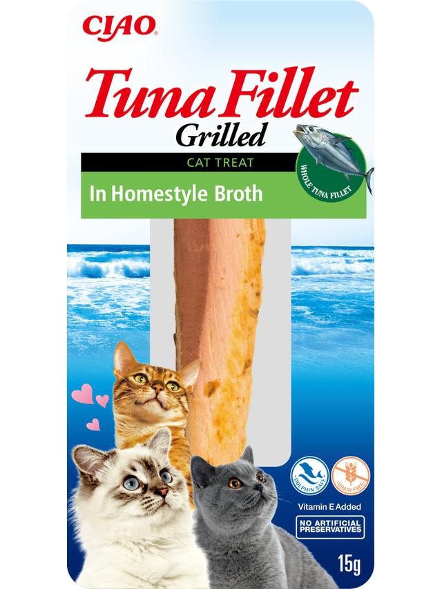 INABA  Tuna Fillet dla kota - Tuńczyk w bulionie domowym15g