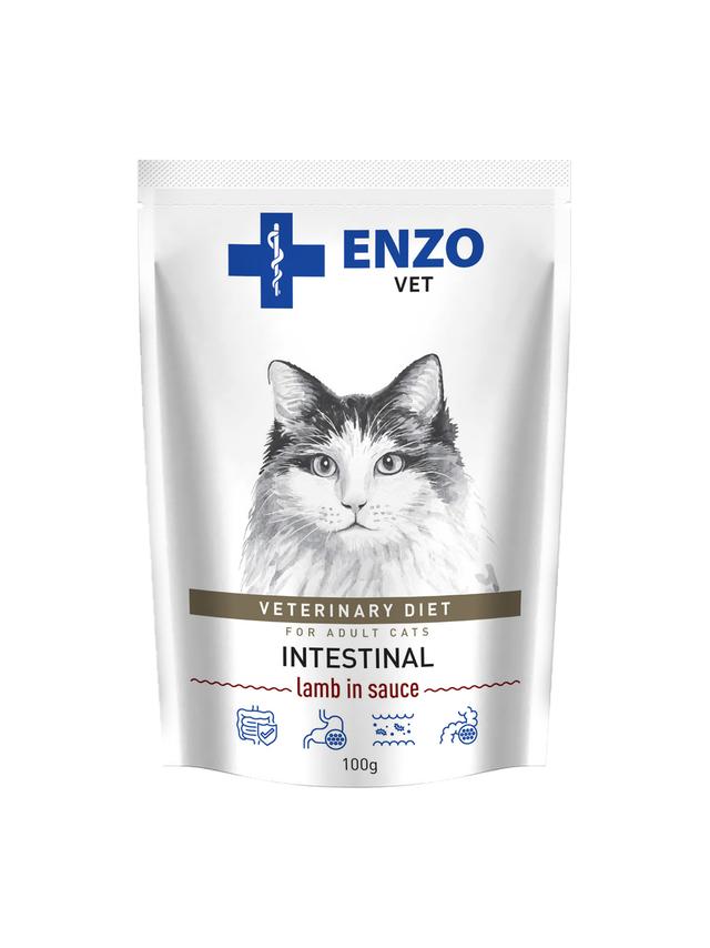 ENZO VET Intestinal z jagnięciną w sosie dla kotów 100g