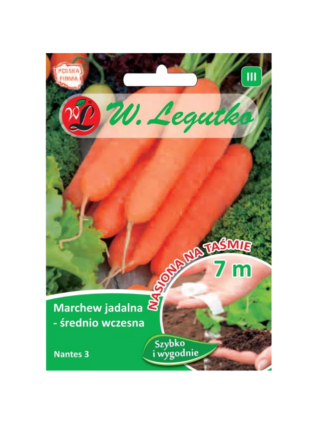 Marchew jadalna Nantes 3 (Nantejska)- śr. wczesna