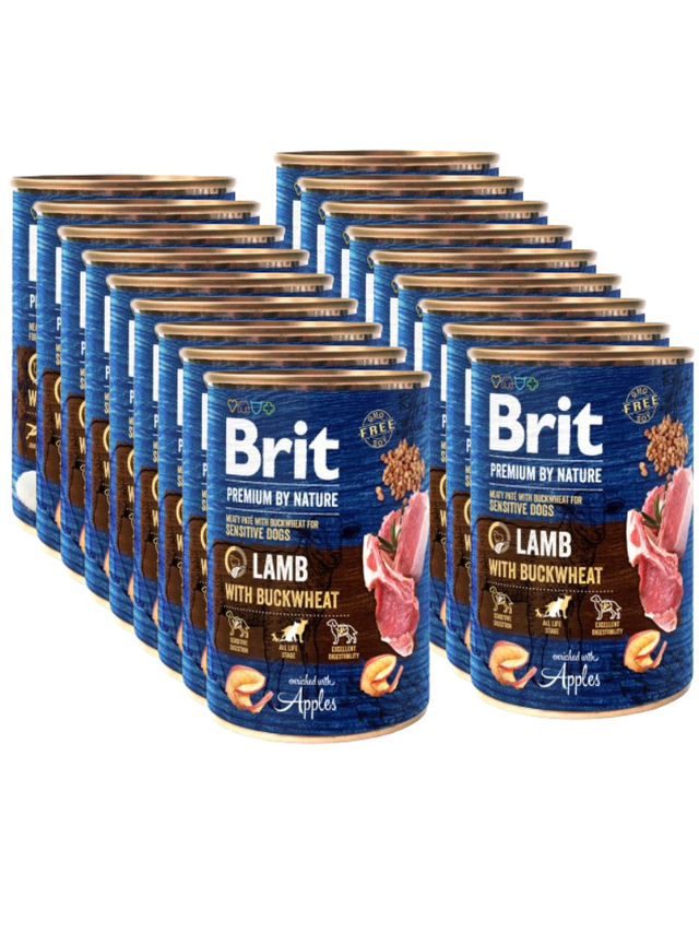 Brit Premium by Nature Lamb With BUCKWHEAT 18x400g