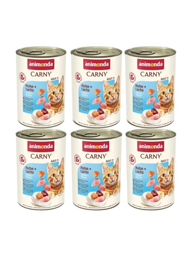 ANIMONDA Cat Carny Adult smak: kurczak i łosoś 6x400g