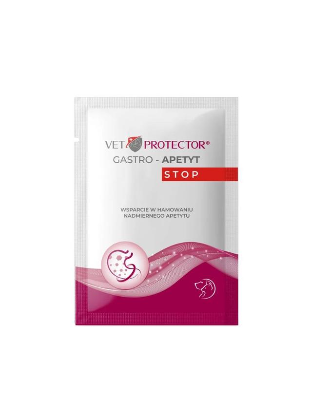 VET PROTECTOR® GASTRO – APETYT STOP – hamowanie nadmiernego apetytu, zwiększenie uczucia sytości dla psa i kota 3,5 g