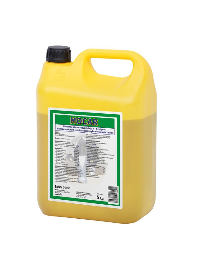Lab-v Mocar - Mieszanka Paszowa Uzupełniająco-dietetyczna Dla Krów Mlecznych Zmniejszająca Ryzyko Wystąpienia Ketozy 5kg